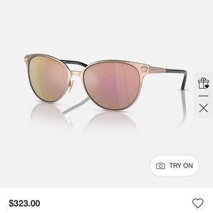 Versace Gold Frame Sunglasses with Black Case